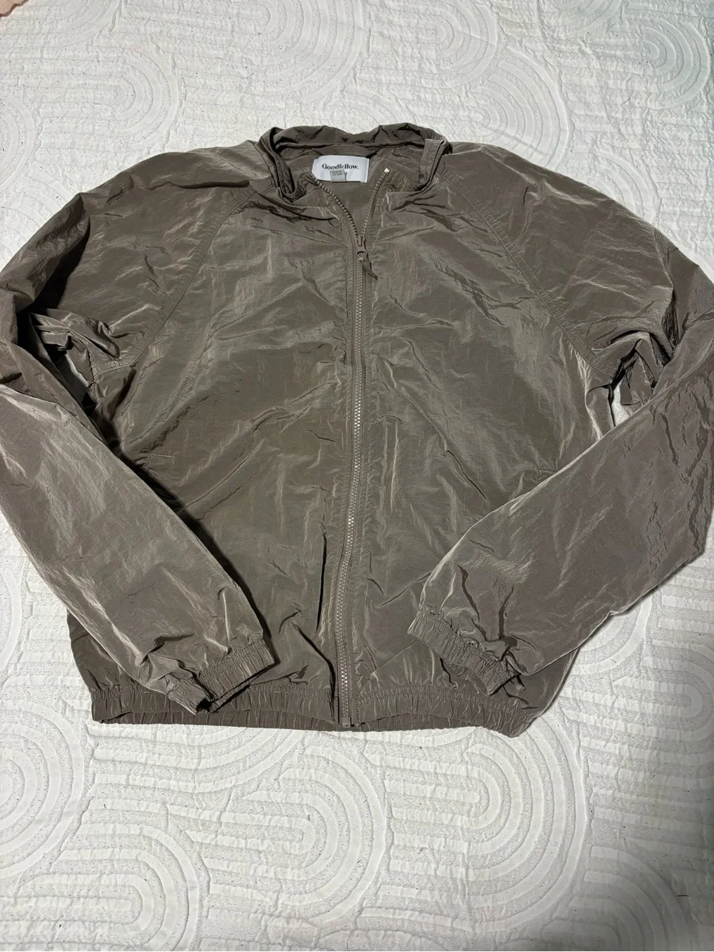 Goodfellow & Co Men's Lightweight Bomber Jacket in Brown